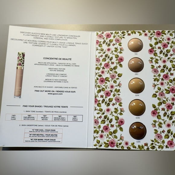 Gucci Concentré de Beauté Multi-Use Longwear Concealer sample card - Picture 2 of 3
